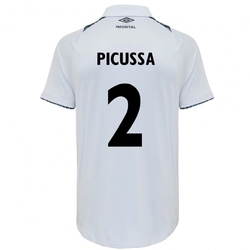 Danxen Män Andressa Herminia Gelenski Picussa #2 Vit Blå Bortatröja Matchtröjor 2025/26 Tröjor T-Tröja