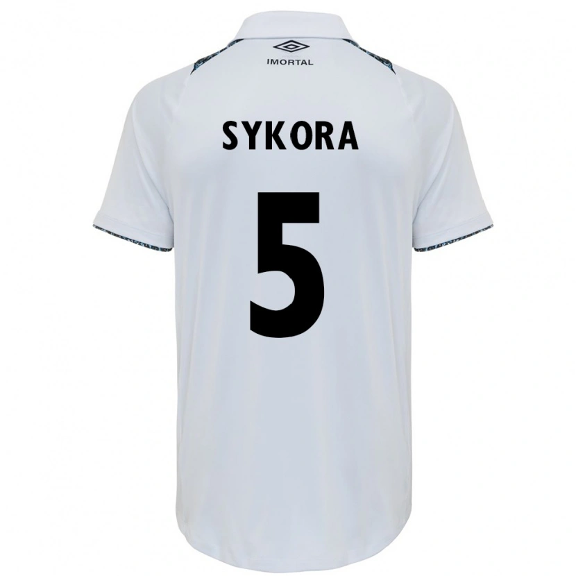 Danxen Män Stacy Denise Sykora #5 Vit Blå Bortatröja Matchtröjor 2025/26 Tröjor T-Tröja