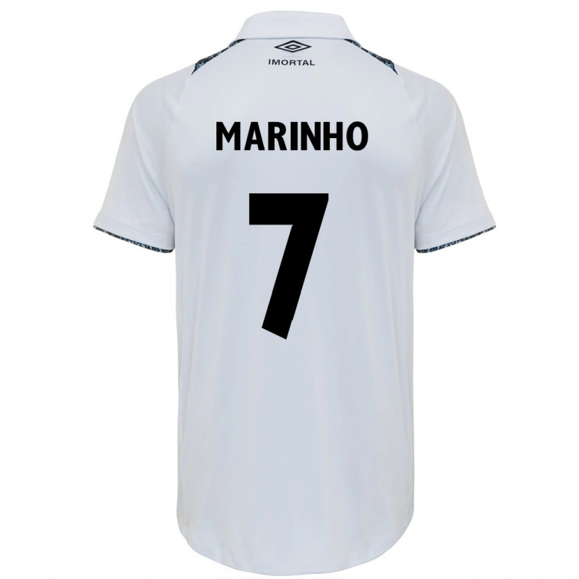 Danxen Män Ananda Cristina Marinho #7 Vit Blå Bortatröja Matchtröjor 2025/26 Tröjor T-Tröja