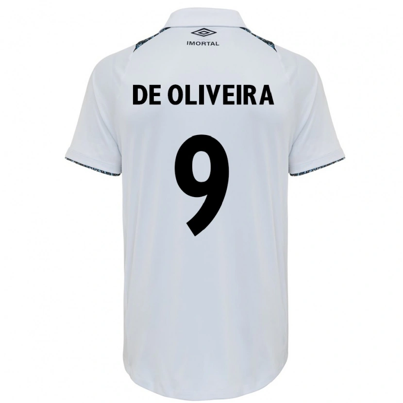 Danxen Män Veridiana Mostaco De Oliveira #9 Vit Blå Bortatröja Matchtröjor 2025/26 Tröjor T-Tröja