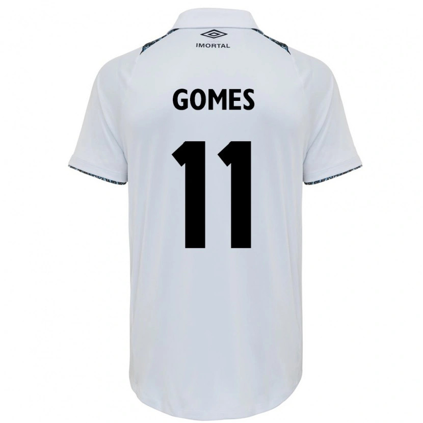 Danxen Män Joyce Gomes Da Silva #11 Vit Blå Bortatröja Matchtröjor 2025/26 Tröjor T-Tröja