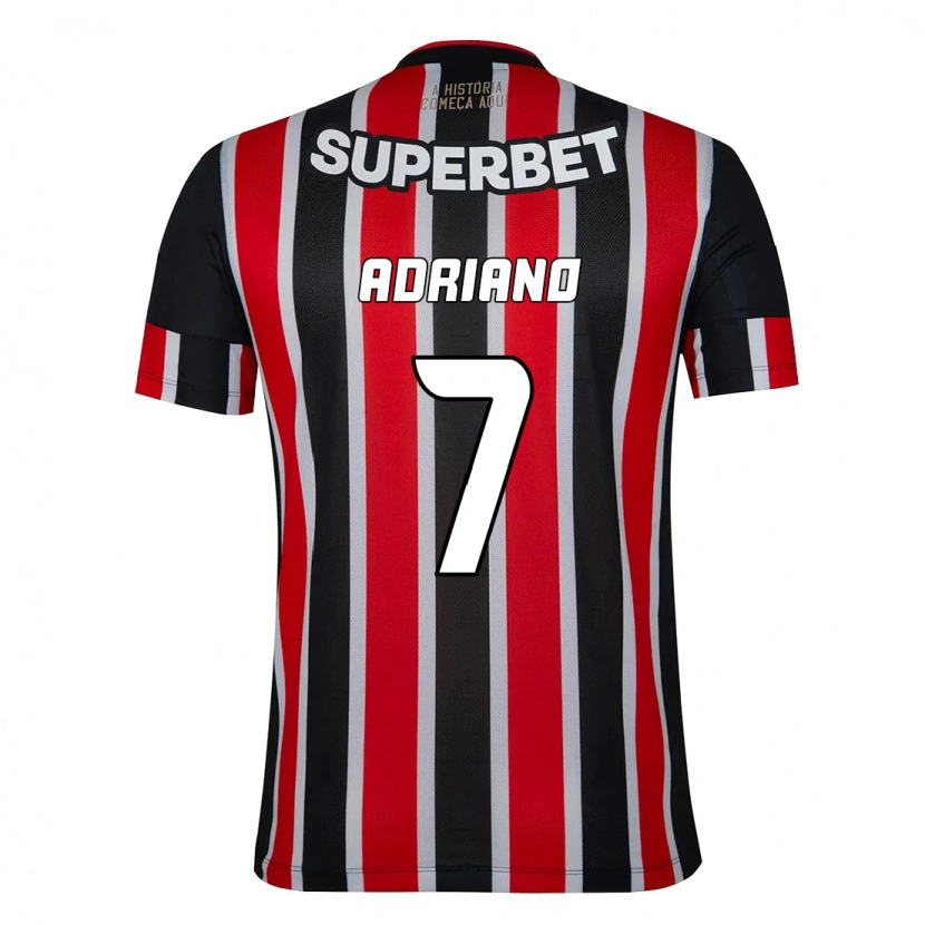 Danxen Män João Adriano #7 Svart Röd Bortatröja Matchtröjor 2025/26 Tröjor T-Tröja