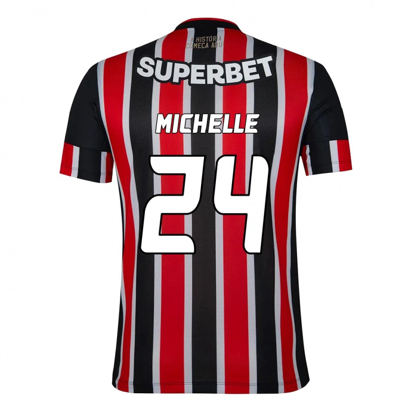 Danxen Män Michelle #24 Svart Röd Bortatröja Matchtröjor 2025/26 Tröjor T-Tröja