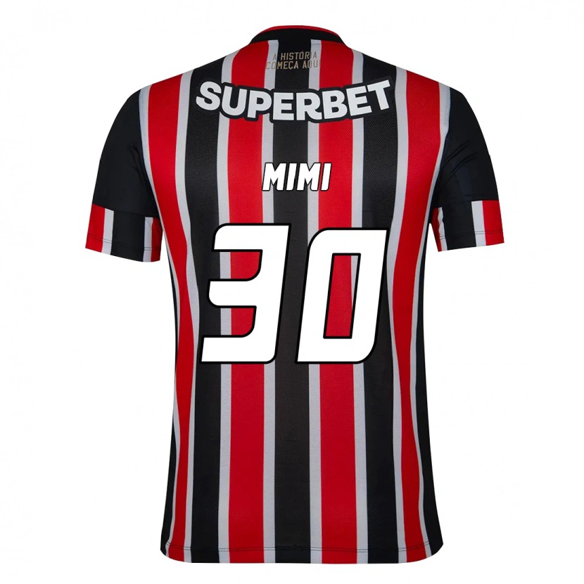 Danxen Män Mimi #30 Svart Röd Bortatröja Matchtröjor 2025/26 Tröjor T-Tröja