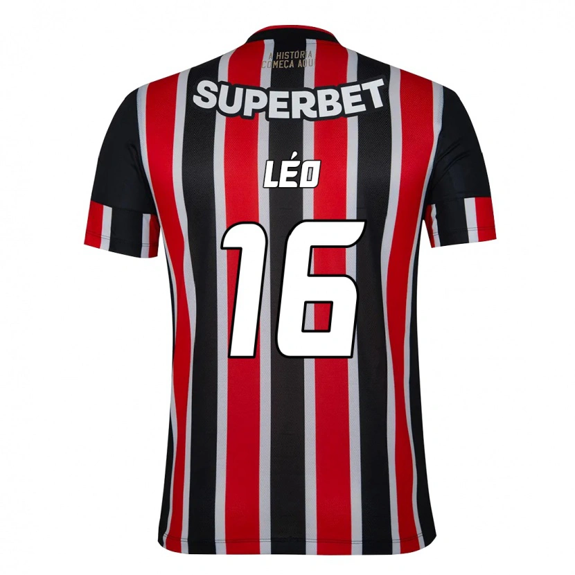 Danxen Män Leo #16 Svart Röd Bortatröja Matchtröjor 2025/26 Tröjor T-Tröja