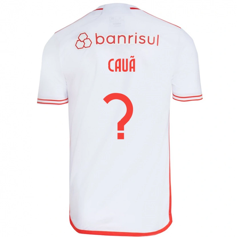 Danxen Män Cauã #0 Vit Röd Bortatröja Matchtröjor 2025/26 Tröjor T-Tröja