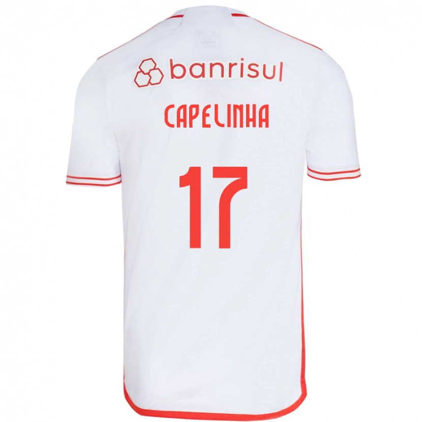 Danxen Män Capelinha #17 Vit Röd Bortatröja Matchtröjor 2025/26 Tröjor T-Tröja