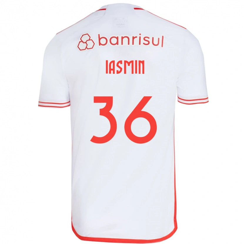 Danxen Män Iasmin #36 Vit Röd Bortatröja Matchtröjor 2025/26 Tröjor T-Tröja