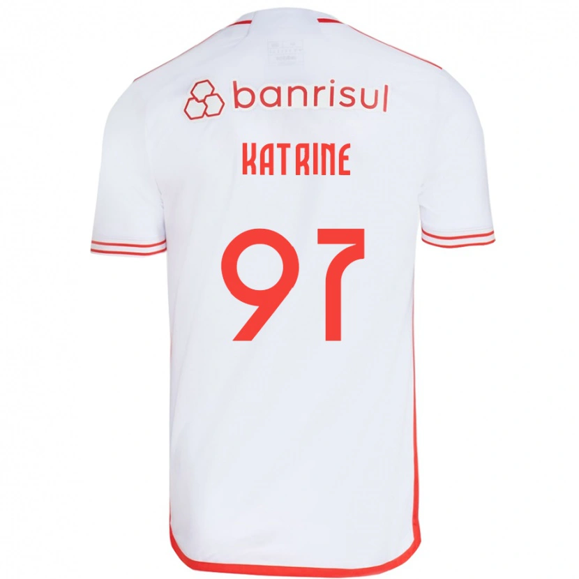 Danxen Män Katrine #97 Vit Röd Bortatröja Matchtröjor 2025/26 Tröjor T-Tröja