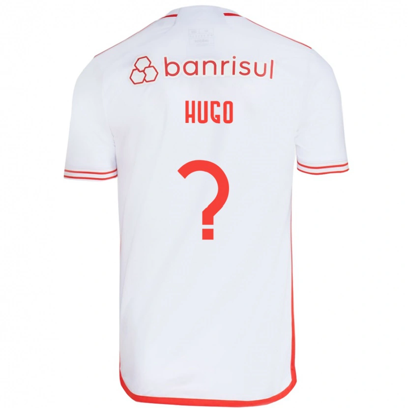 Danxen Män Vitor Hugo #0 Vit Röd Bortatröja Matchtröjor 2025/26 Tröjor T-Tröja