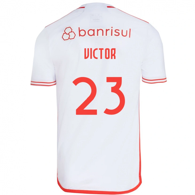 Danxen Män Paulo Victor #23 Vit Röd Bortatröja Matchtröjor 2025/26 Tröjor T-Tröja