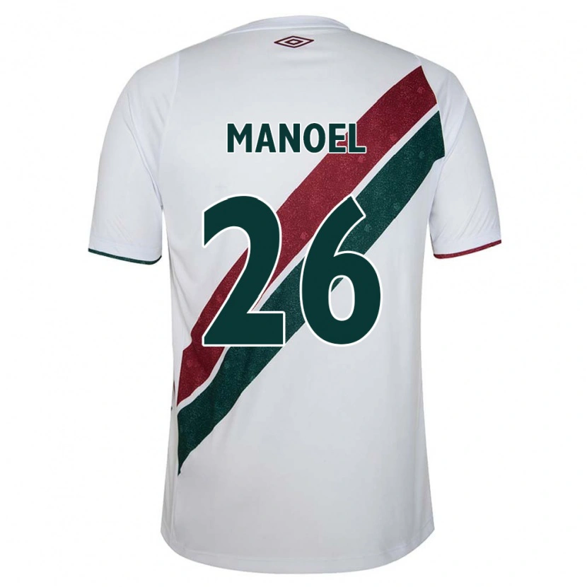 Danxen Män Manoel #26 Vit Grön Vinröd Bortatröja Matchtröjor 2025/26 Tröjor T-Tröja