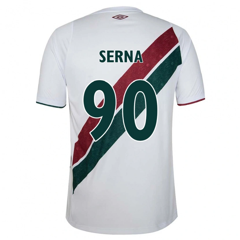 Danxen Män Kevin Serna #90 Vit Grön Vinröd Bortatröja Matchtröjor 2025/26 Tröjor T-Tröja