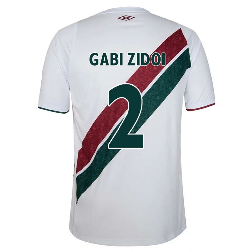 Danxen Män Gabi Zidoi #2 Vit Grön Vinröd Bortatröja Matchtröjor 2025/26 Tröjor T-Tröja