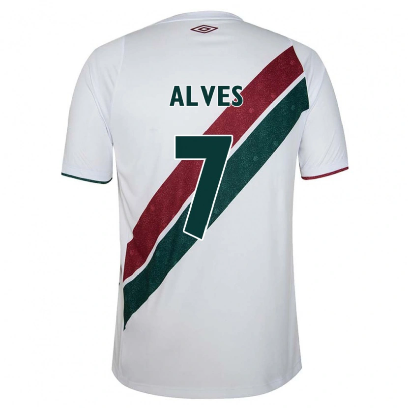Danxen Män Geovana Alves #7 Vit Grön Vinröd Bortatröja Matchtröjor 2025/26 Tröjor T-Tröja
