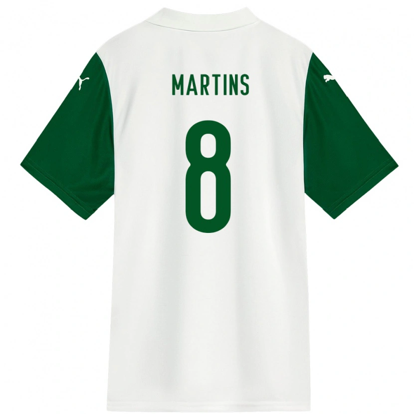 Danxen Män Diany Martins #8 Vit Grön Bortatröja Matchtröjor 2025/26 Tröjor T-Tröja