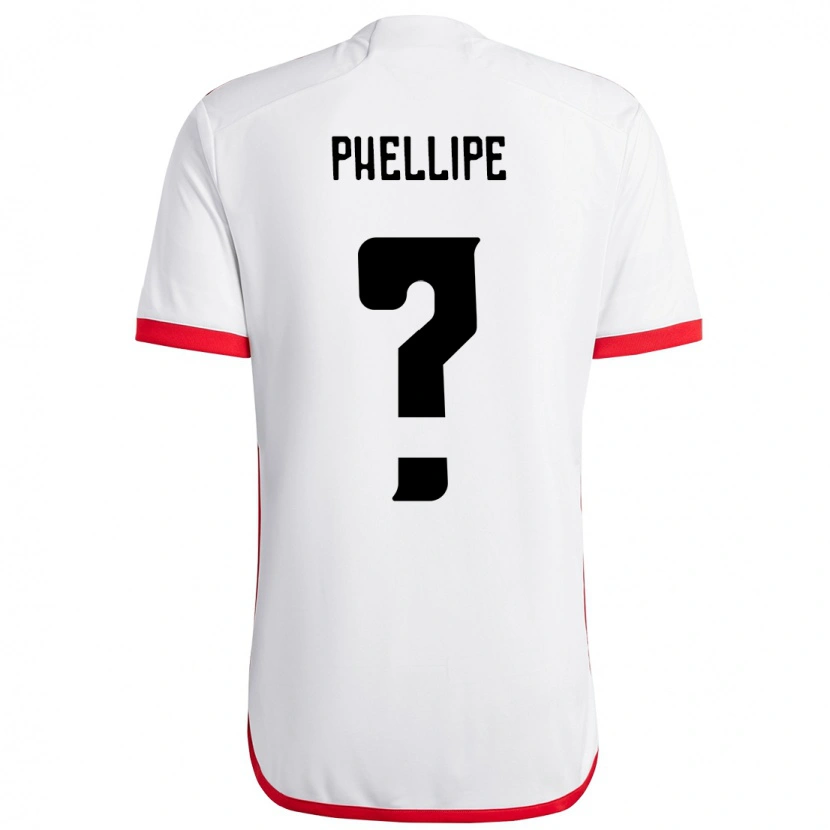 Danxen Män Phellipe #0 Vit Röd Bortatröja Matchtröjor 2025/26 Tröjor T-Tröja