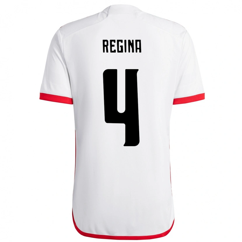 Danxen Män Thaís Regina #4 Vit Röd Bortatröja Matchtröjor 2025/26 Tröjor T-Tröja