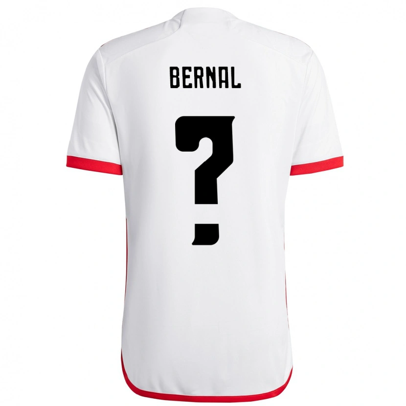 Danxen Män Scarlett Bernal #0 Vit Röd Bortatröja Matchtröjor 2025/26 Tröjor T-Tröja