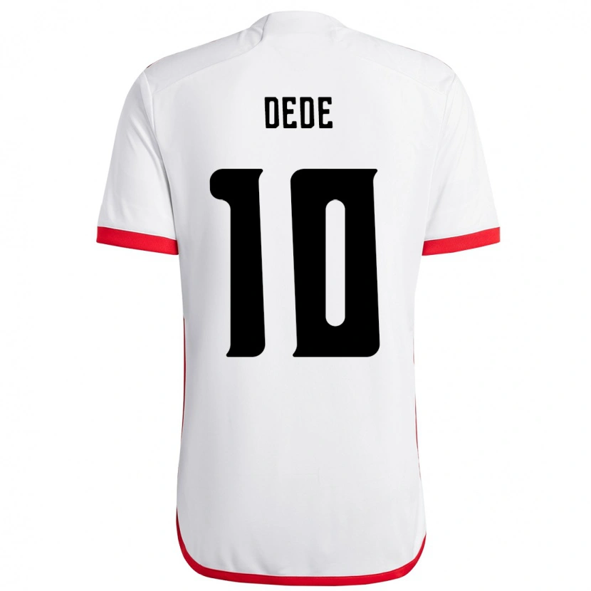 Danxen Män Andressa Dede #10 Vit Röd Bortatröja Matchtröjor 2025/26 Tröjor T-Tröja