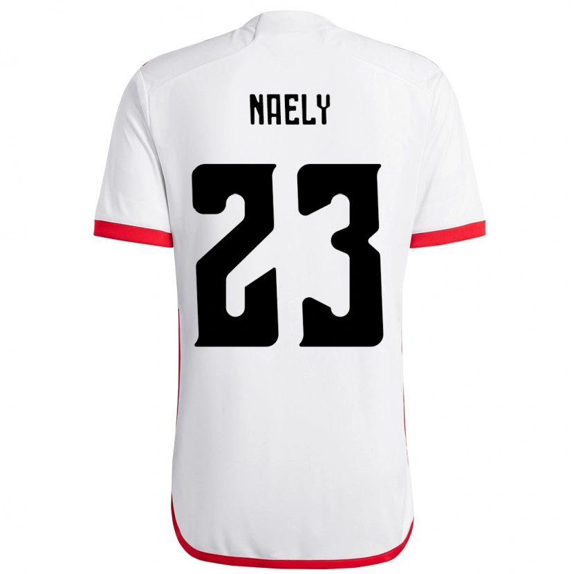 Danxen Män Naely #23 Vit Röd Bortatröja Matchtröjor 2025/26 Tröjor T-Tröja