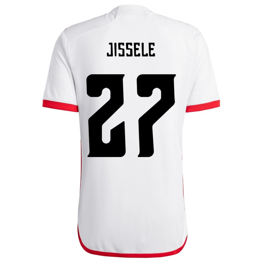 Danxen Män Jissele #27 Vit Röd Bortatröja Matchtröjor 2025/26 Tröjor T-Tröja