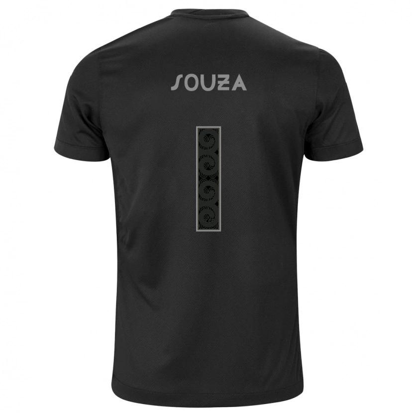Danxen Män Hugo Souza #1 Vit Svart Bortatröja Matchtröjor 2025/26 Tröjor T-Tröja