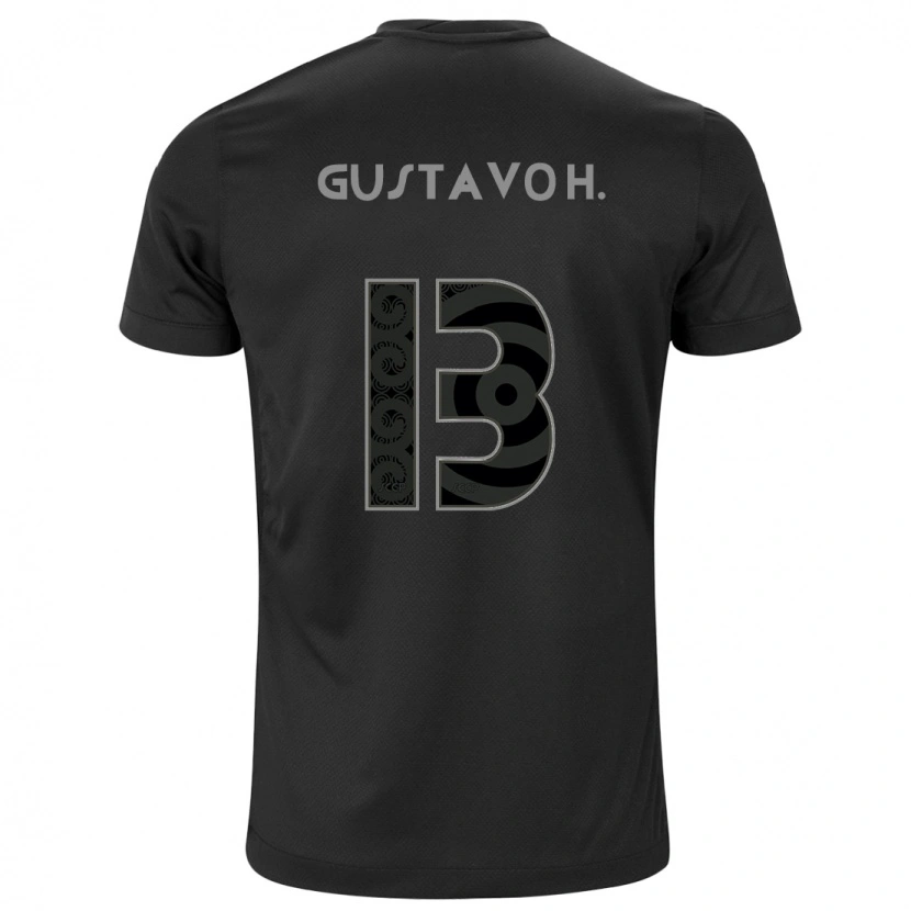 Danxen Män Gustavo Henrique #13 Vit Svart Bortatröja Matchtröjor 2025/26 Tröjor T-Tröja