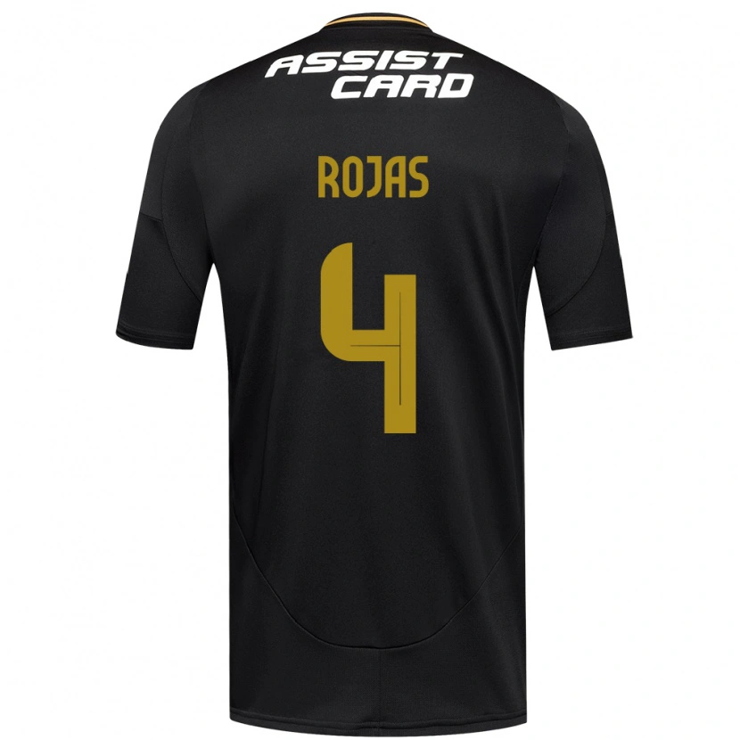 Danxen Män Javier Rojas #4 Svart Vit Bortatröja Matchtröjor 2025/26 Tröjor T-Tröja