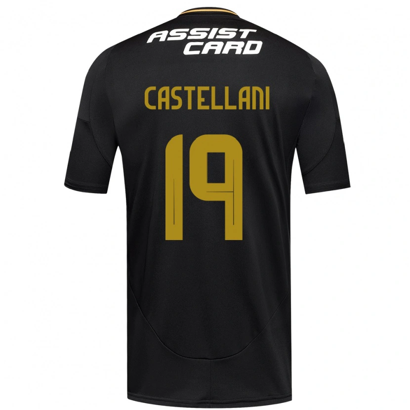 Danxen Män Gonzalo Castellani #19 Svart Vit Bortatröja Matchtröjor 2025/26 Tröjor T-Tröja