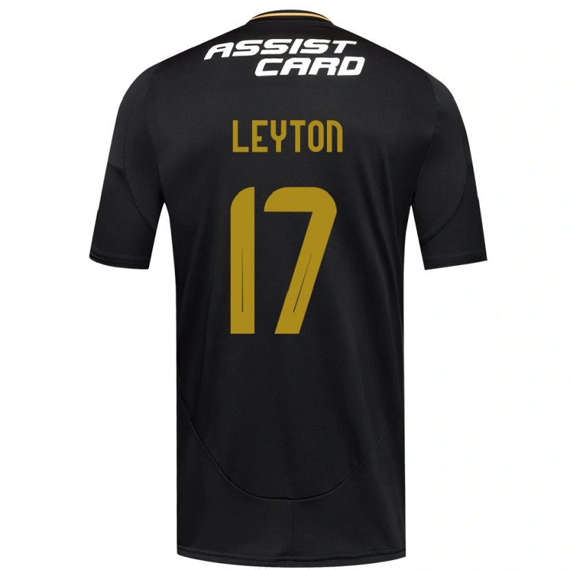 Danxen Män Geraldine Leyton #17 Svart Vit Bortatröja Matchtröjor 2025/26 Tröjor T-Tröja