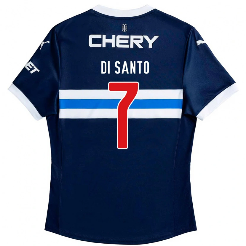 Danxen Män Franco Di Santo #7 Kungsblå Vit Bortatröja Matchtröjor 2025/26 Tröjor T-Tröja