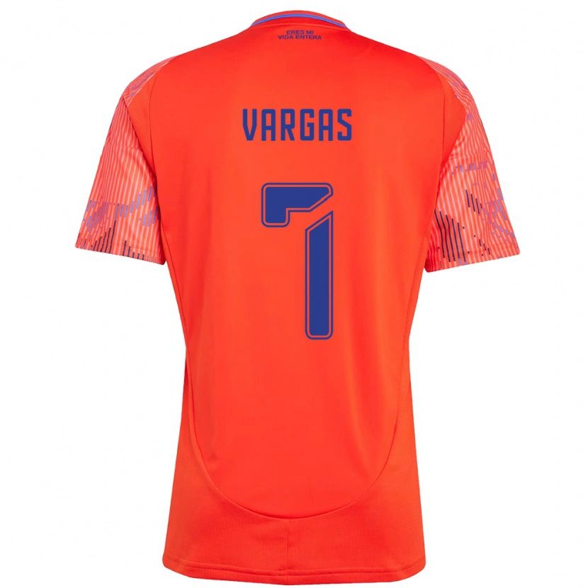 Danxen Män Jeisson Vargas #7 Orange Röd Bortatröja Matchtröjor 2025/26 Tröjor T-Tröja