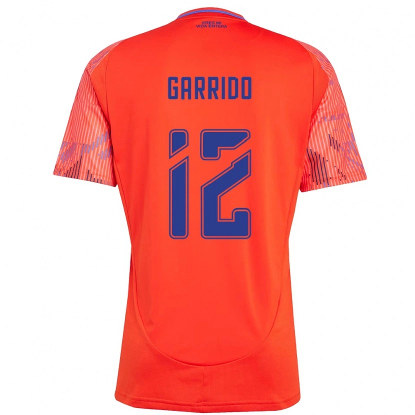 Danxen Män Pedro Garrido #12 Orange Röd Bortatröja Matchtröjor 2025/26 Tröjor T-Tröja
