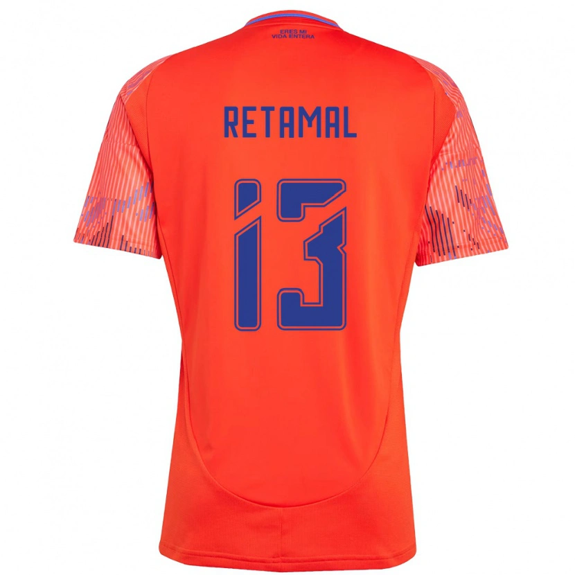 Danxen Män David Retamal #13 Orange Röd Bortatröja Matchtröjor 2025/26 Tröjor T-Tröja