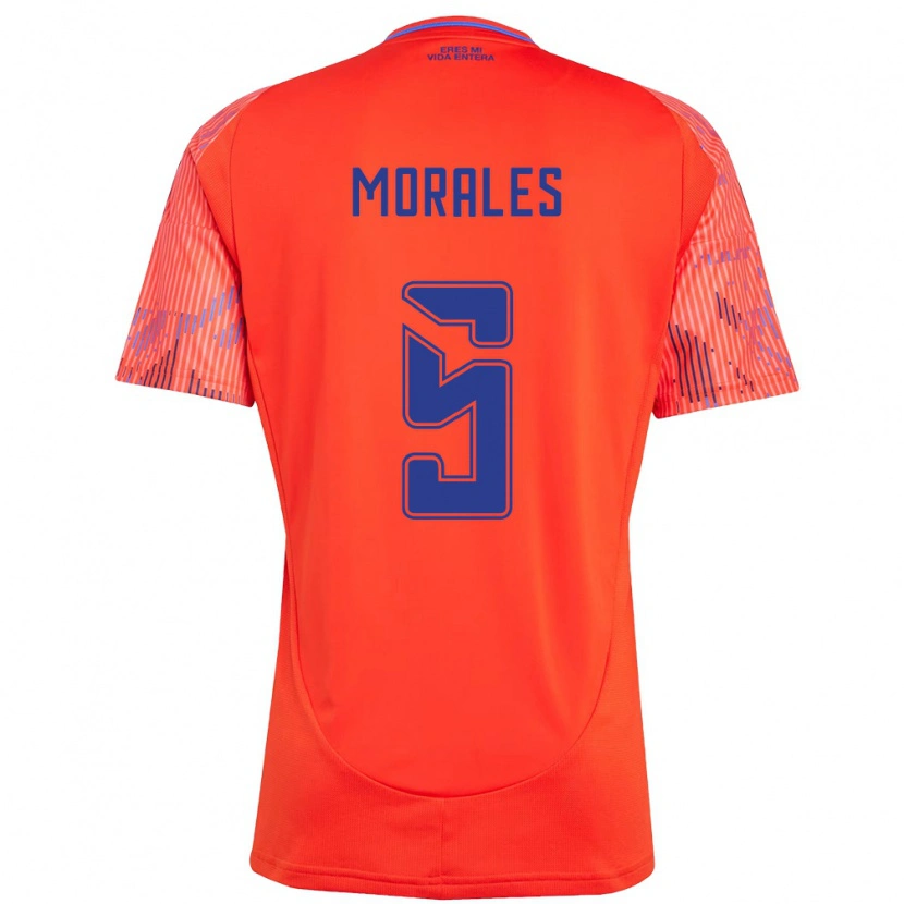Danxen Män Mariana Morales #5 Orange Röd Bortatröja Matchtröjor 2025/26 Tröjor T-Tröja