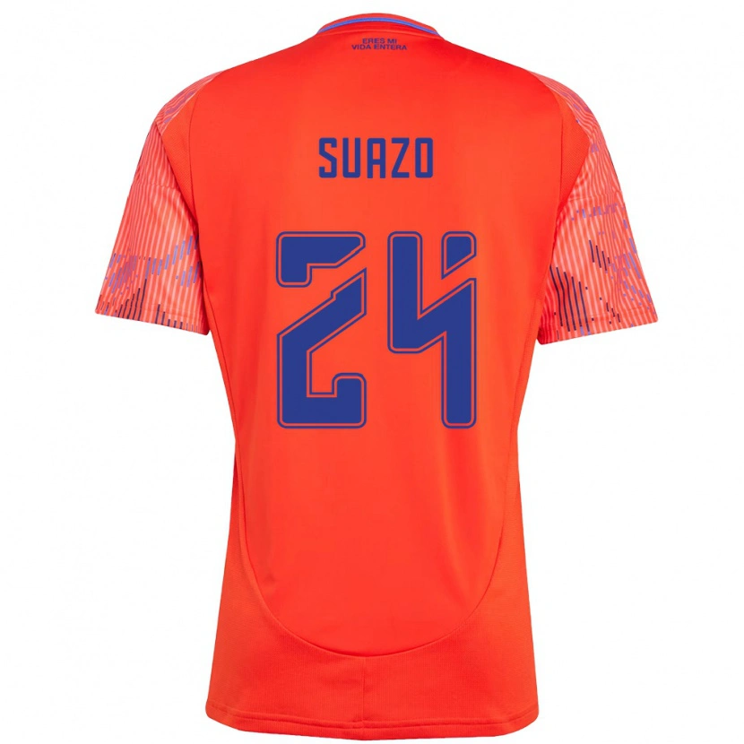 Danxen Män Arantza Suazo #24 Orange Röd Bortatröja Matchtröjor 2025/26 Tröjor T-Tröja