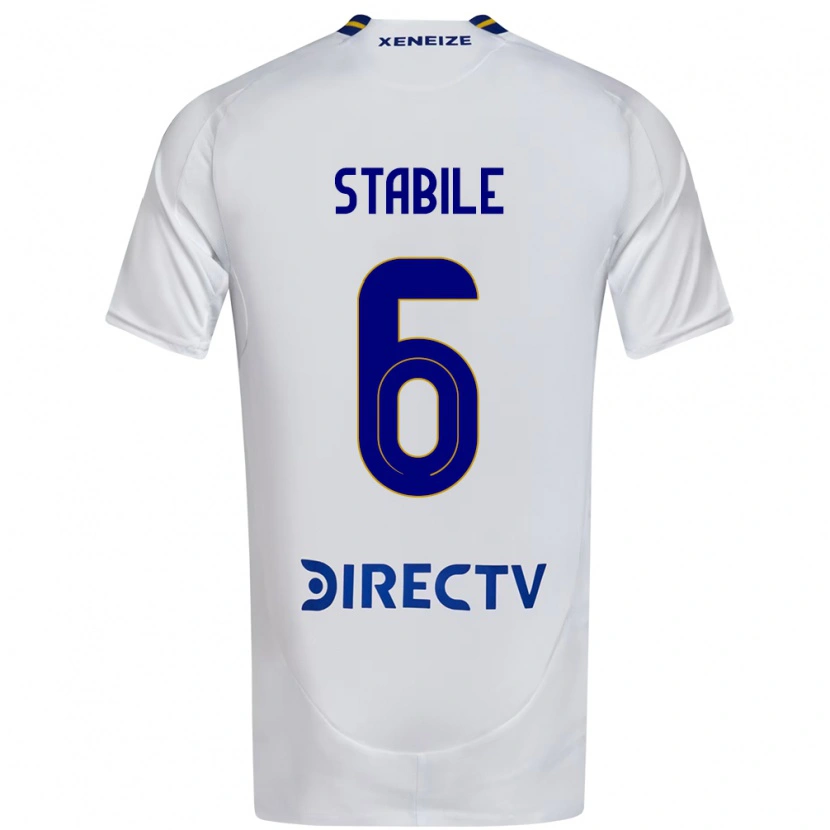 Danxen Män Eliana Stábile #6 Vit Blå Bortatröja Matchtröjor 2025/26 Tröjor T-Tröja