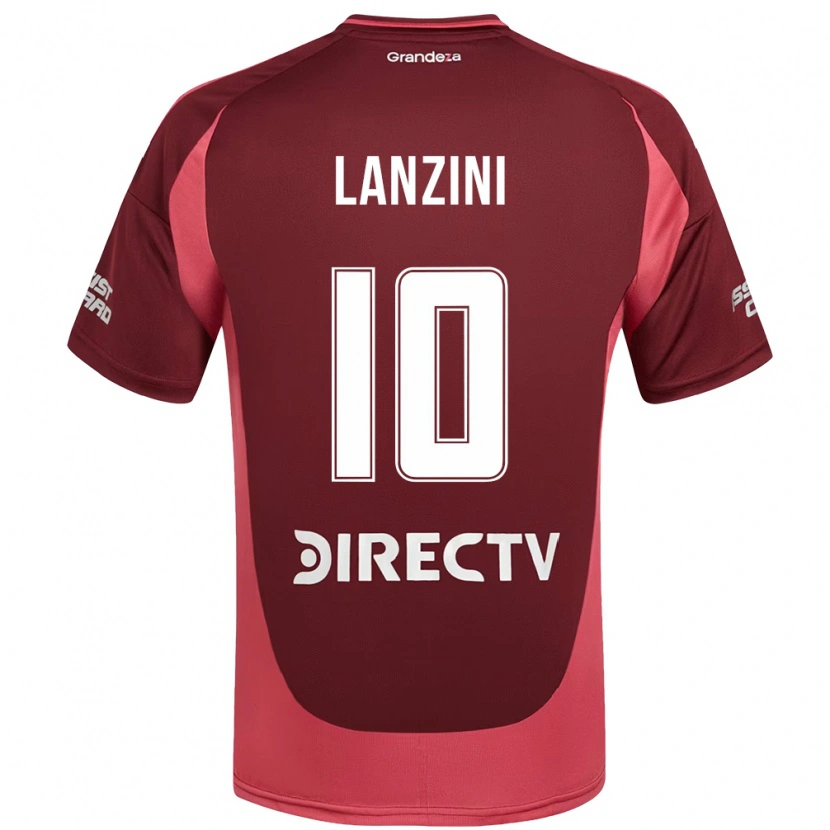 Danxen Män Manuel Lanzini #10 Vinröd Magenta Bortatröja Matchtröjor 2025/26 Tröjor T-Tröja