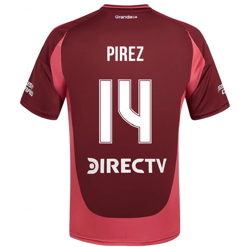 Danxen Män Leandro González Pírez #14 Vinröd Magenta Bortatröja Matchtröjor 2025/26 Tröjor T-Tröja