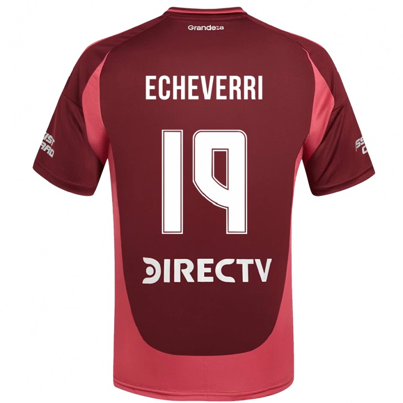 Danxen Män Claudio Echeverri #19 Vinröd Magenta Bortatröja Matchtröjor 2025/26 Tröjor T-Tröja