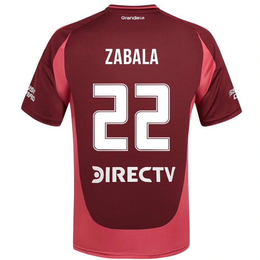 Danxen Män Daniel Zabala #22 Vinröd Magenta Bortatröja Matchtröjor 2025/26 Tröjor T-Tröja