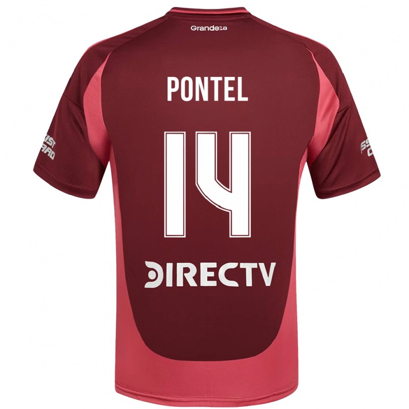 Danxen Män Daniela Pontel #14 Vinröd Magenta Bortatröja Matchtröjor 2025/26 Tröjor T-Tröja