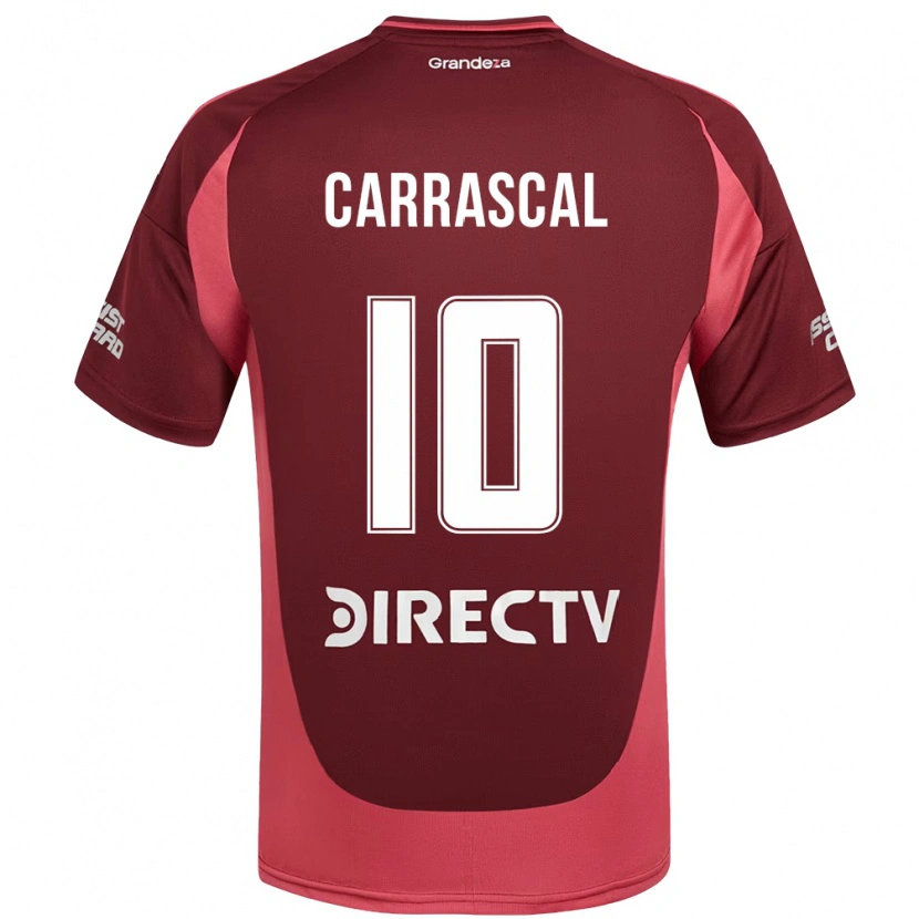 Danxen Män Jorge Carrascal #10 Vinröd Magenta Bortatröja Matchtröjor 2025/26 Tröjor T-Tröja