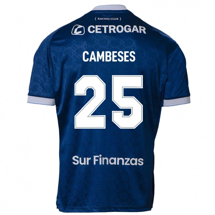 Danxen Män Facundo Cambeses #25 Mörkblå Bortatröja Matchtröjor 2025/26 Tröjor T-Tröja