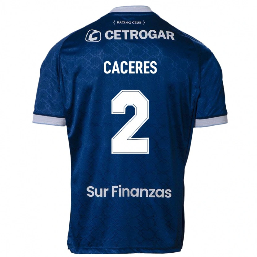 Danxen Män Juan Jose Caceres #2 Mörkblå Bortatröja Matchtröjor 2025/26 Tröjor T-Tröja