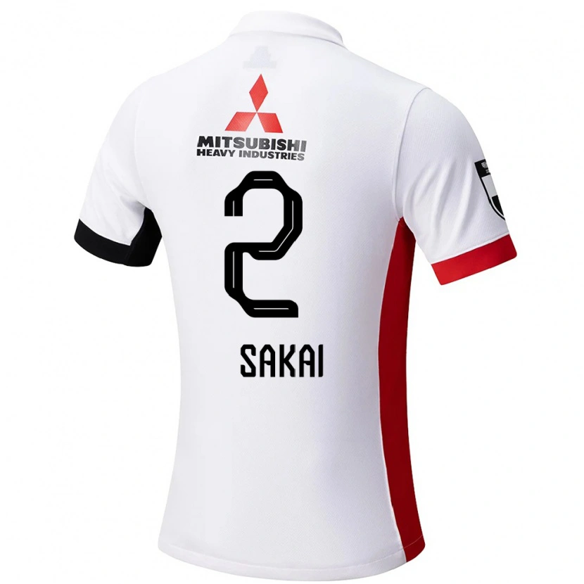 Danxen Män Hiroki Sakai #2 Vit Svart Bortatröja Matchtröjor 2025/26 Tröjor T-Tröja