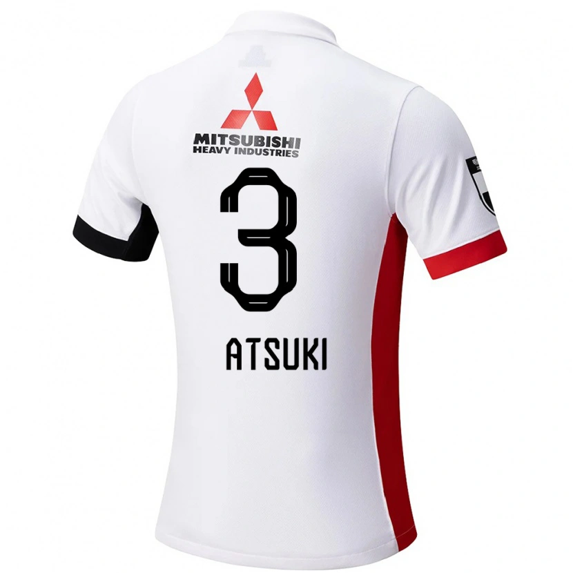 Danxen Män Atsuki Ito #3 Vit Svart Bortatröja Matchtröjor 2025/26 Tröjor T-Tröja
