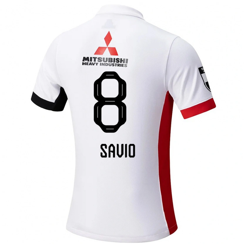 Danxen Män Matheus Savio #8 Vit Svart Bortatröja Matchtröjor 2025/26 Tröjor T-Tröja