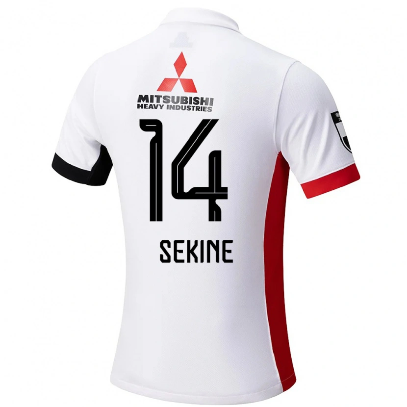Danxen Män Takahiro Sekine #14 Vit Svart Bortatröja Matchtröjor 2025/26 Tröjor T-Tröja